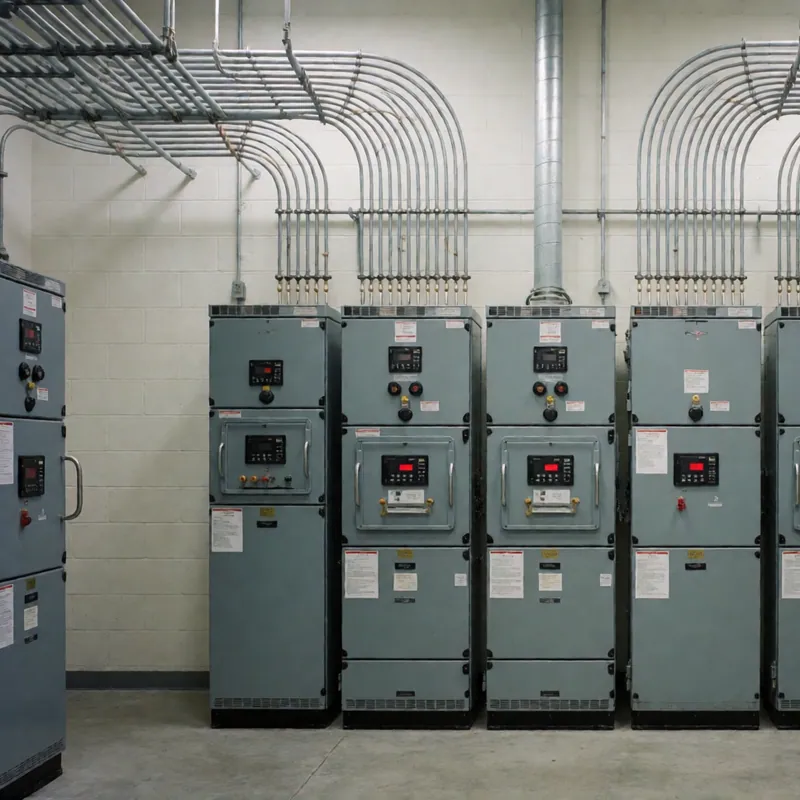 Commercial switchgear in a Queens, New York building