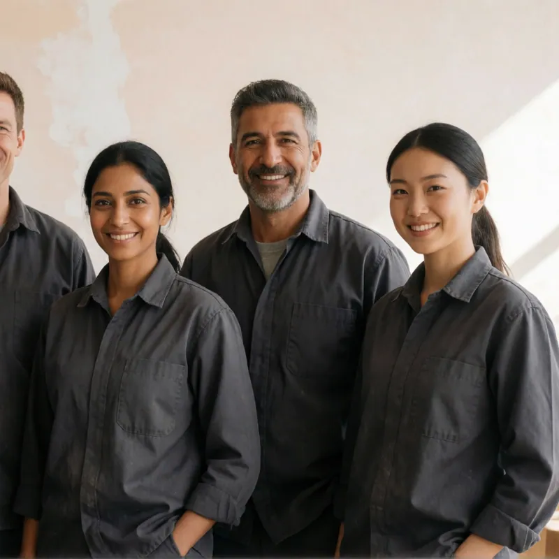 The crew at Woodside Electric Services in Woodside, New York